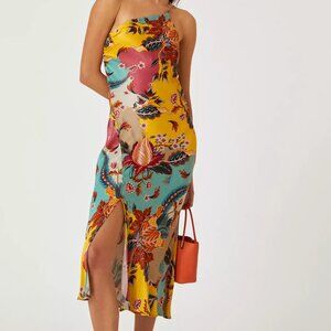 Anthropologie Bl-nk One-Shoulder Slip Dress